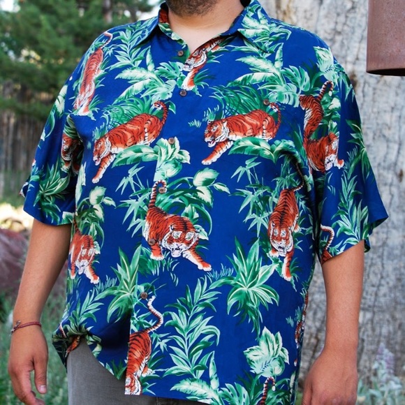 tiger king silk shirt